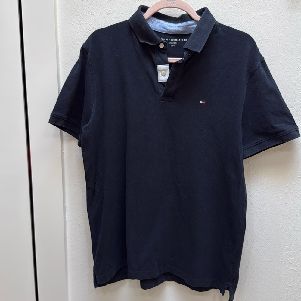 Tommy Hilfiger Men’s Navy Polo Size Large